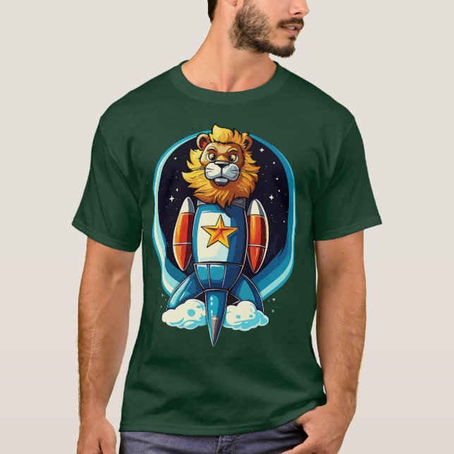 Lion Rocket T-Shirt (Front)