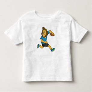 Lion Rugby player Football Toddler T-Shirt