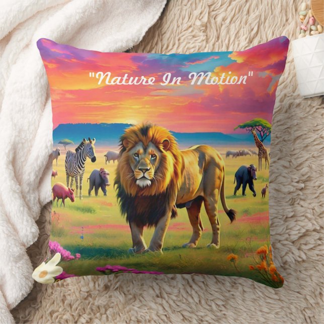 "Lion’s Kingdom" Cushion (Blanket)