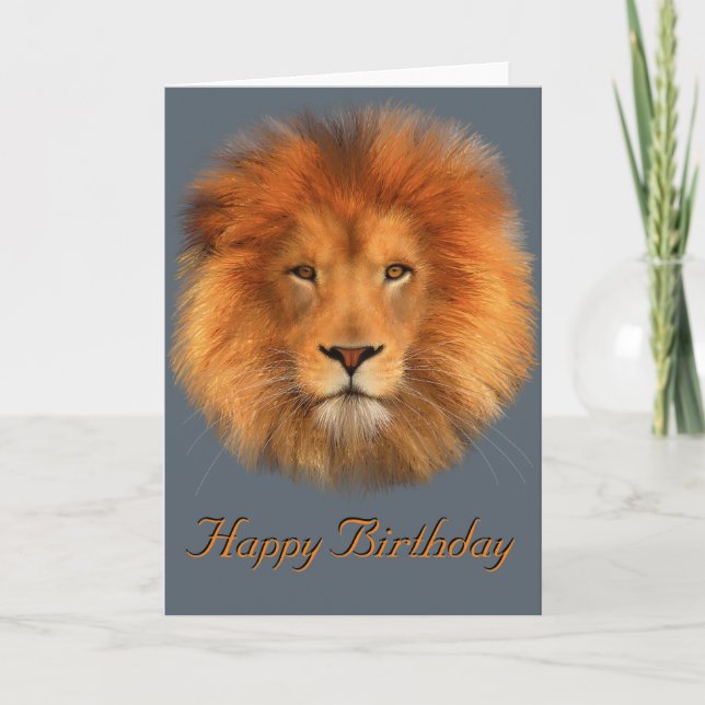 Lion’s Mane birthday Card (Front)
