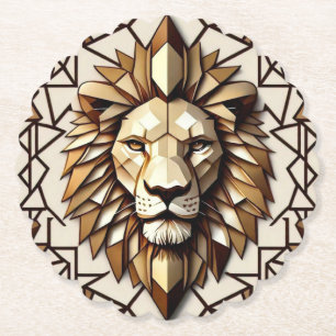 "Lion’s Splendour" Paper Coaster
