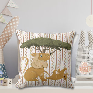 Lion Safari Family Cushion