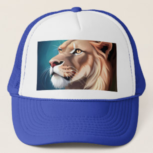 Lion Side Posed Portrait-56557 Trucker Hat