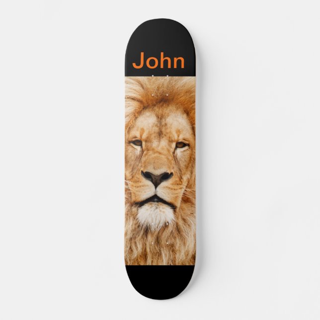 Lion Skateboard Personalisable (Front)