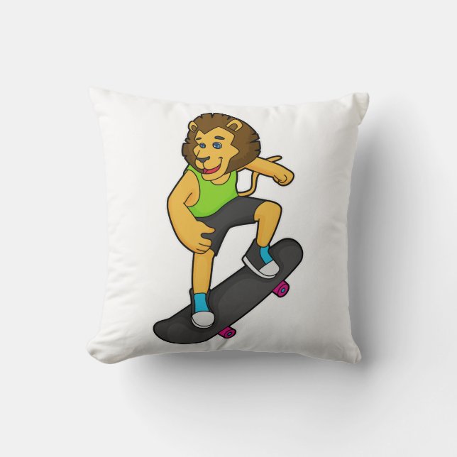Lion Skater Skateboard Cushion (Front)
