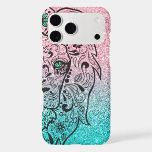 Lion Skull Glitter Ombre