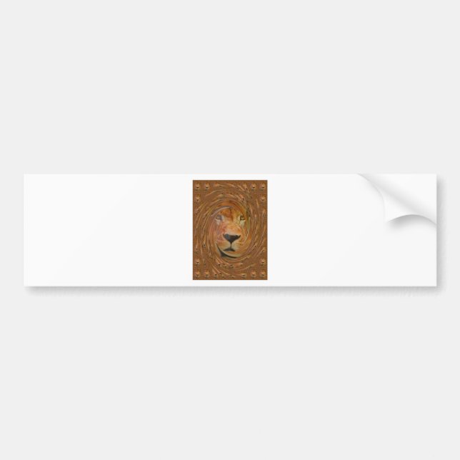 Lion smile bumper sticker (Front)