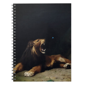 Lion Snapping at a Butterfly Notebook