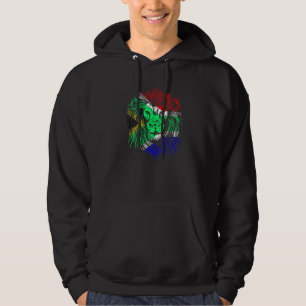 Lion South African Flag South Africa Hoodie