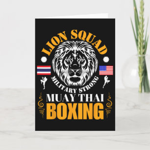 Lion Squad Thailand Kickboxing Muay Thai Mma Train Card