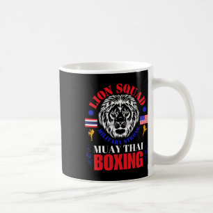 Lion Squad Thailand Kickboxing Muay Thai Mma Train Coffee Mug