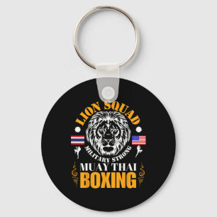Lion Squad Thailand Kickboxing Muay Thai Mma Train Key Ring