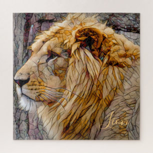 Lion [Square Jigsaw puzzle] Puzzle