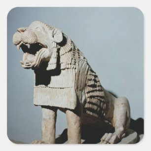 Lion Square Sticker