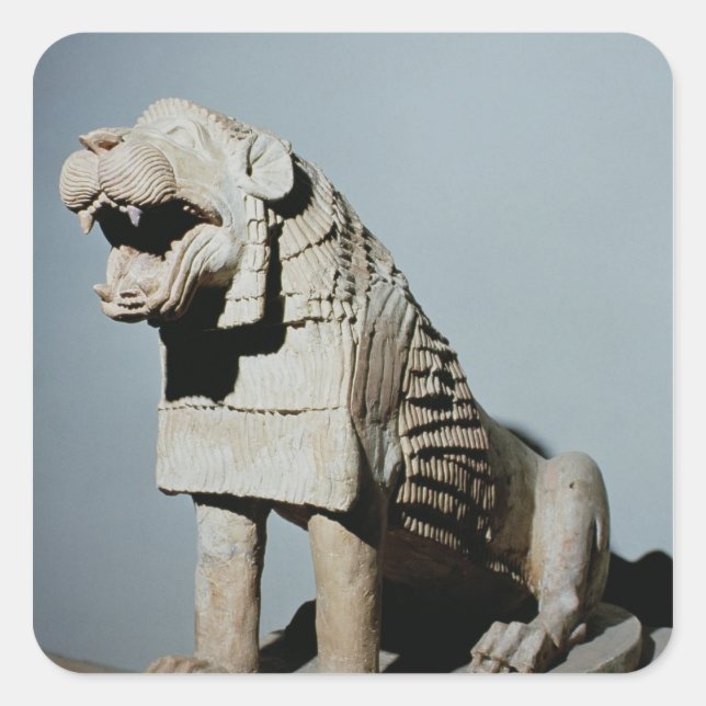 Lion Square Sticker (Front)