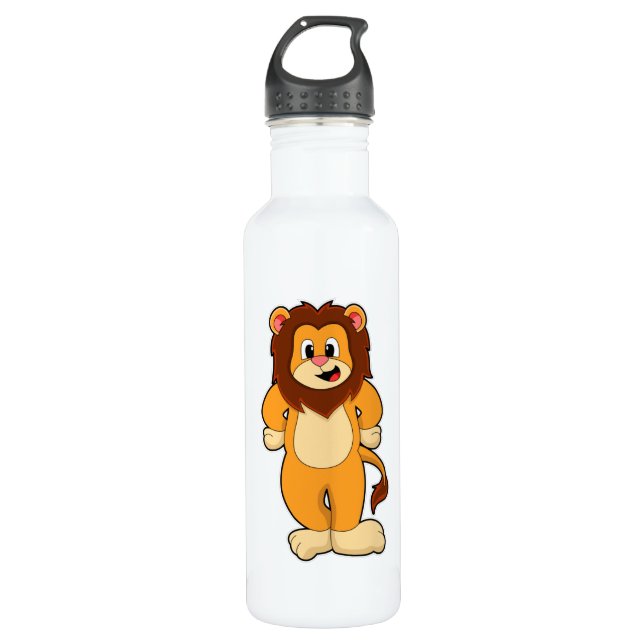 Lion standing 710 ml water bottle (Front)