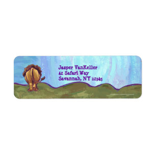 Lion Stationery Return Address Label