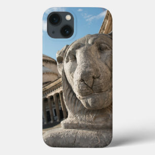 Lion statue in front of San Francesco di Paola iPhone 13 Case