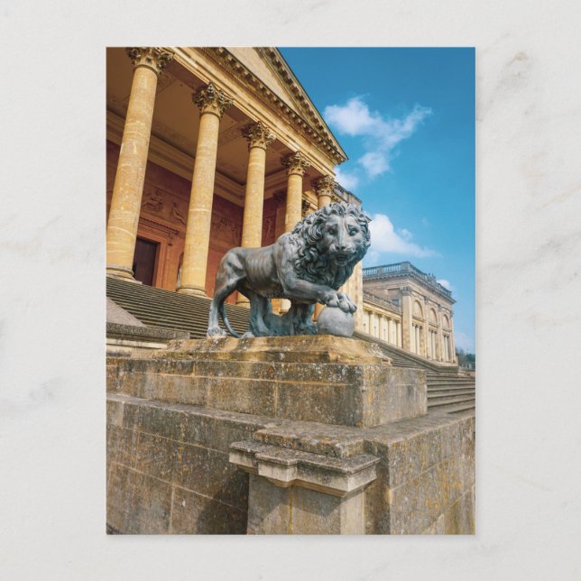 Lion Statue Postcard (Front)
