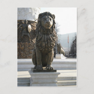 Lion Statue Postcard