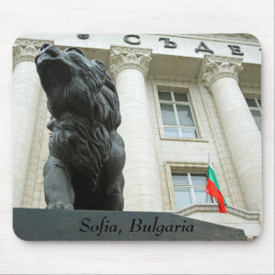 Lion statue, Sofia, Bulgaria Mouse Pad