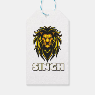 lion stickers gift tags