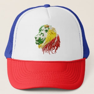 LION STYLE JAMAICAN KING TRUCKER HAT