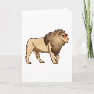 Lion Sunglasses Card