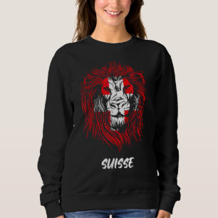 Lion Swiss Flag Switzerland Sweatshirt