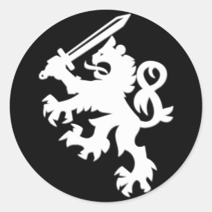 LION_SWORD CLASSIC ROUND STICKER