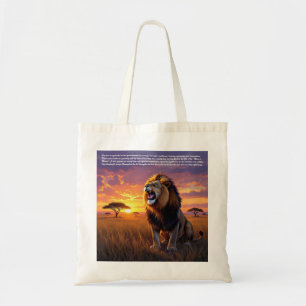 Lion Symbolism Tote Bag