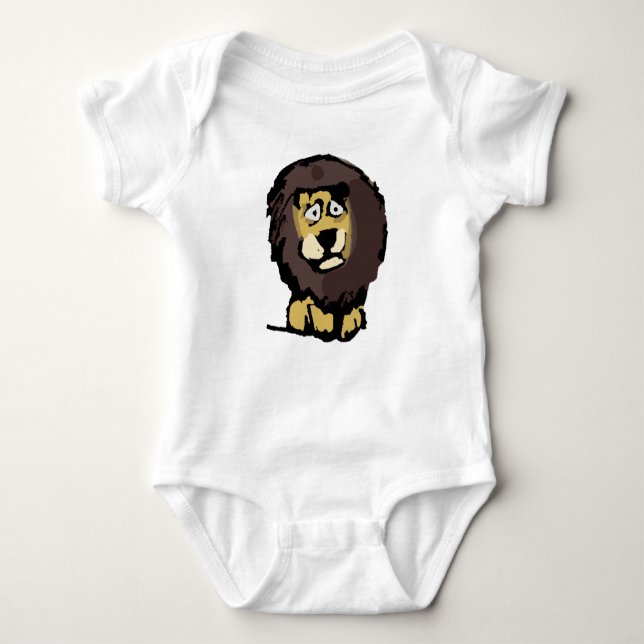 Lion T-Shirt Baby Bodysuit (Front)