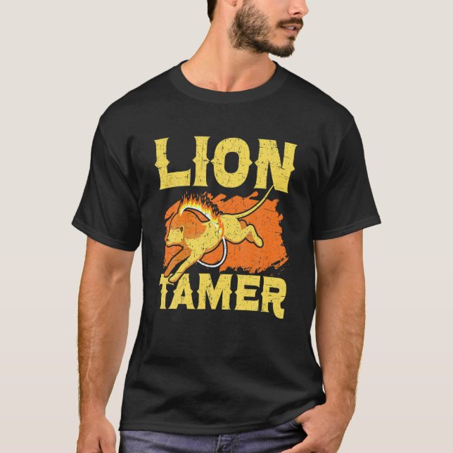 Lion Tamer Circus Staff Costume Carnival Theme Par T-Shirt (Front)