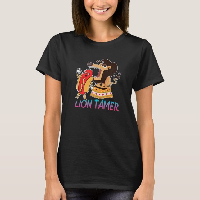Lion Tamer  Hotdog Circus T-Shirt (Front)