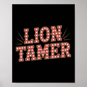 Lion Tamer Shirt Men Women Costume Ringmaster Cost Poster