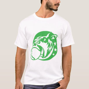 lion tennis logo sport animal 5028 T-Shirt