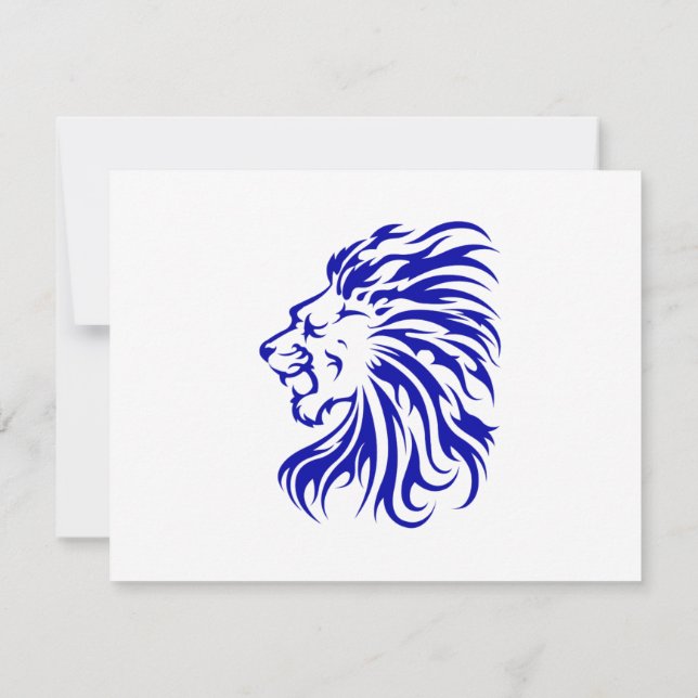 Lion the King of the jungle,lion lover gifts,lion  Invitation (Back)