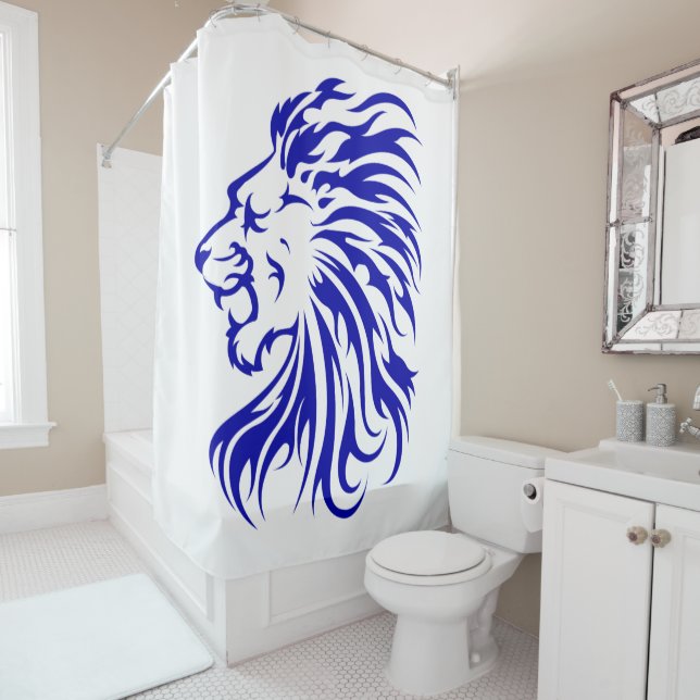Lion the King of the jungle,lion lover gifts,lion  Shower Curtain (In Situ)