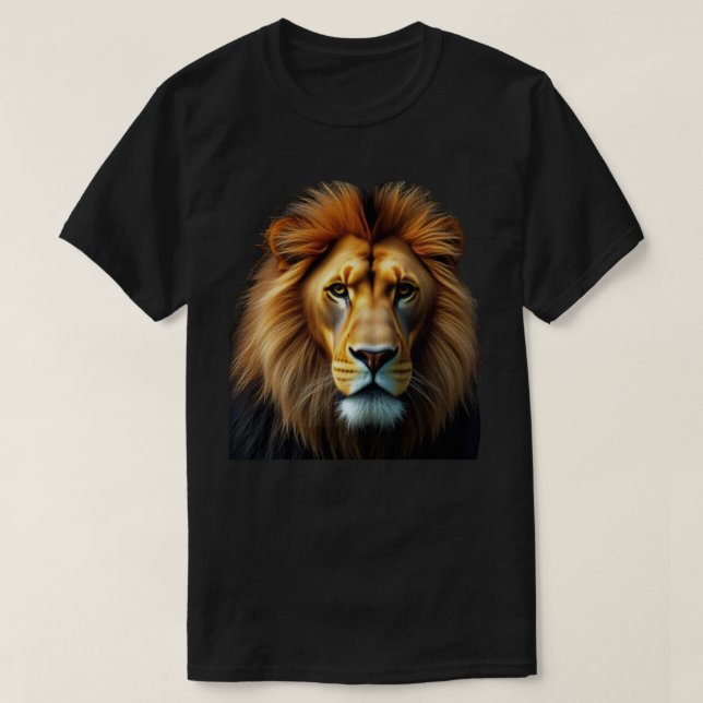 Lion The Master Of Bravery  T-Shirt (Design Front)