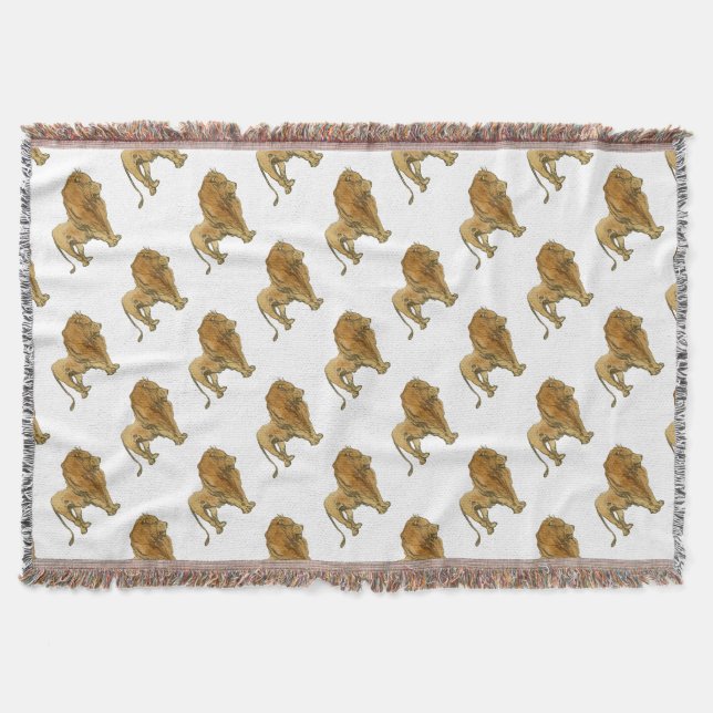 Lion Throw Blanket (Front)
