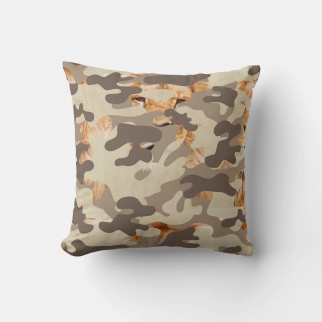 Lion Throw Pillow (Front)