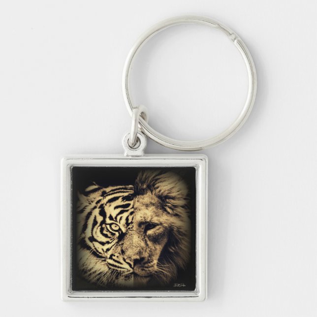 Lion Tiger 2in1 Keychain (Front)