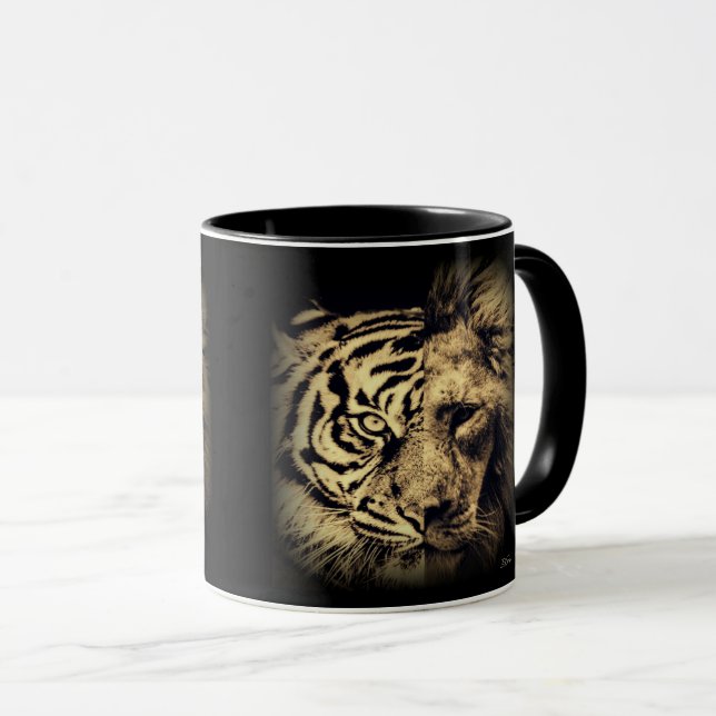 Lion Tiger 2in1 Mug (Front Right)