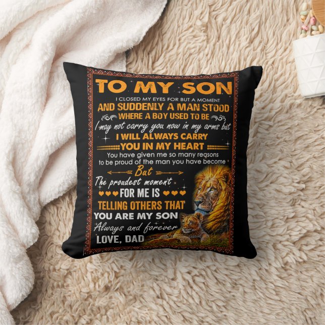 Lion To My Son I Closed My Eyes For A Moment-Dad  Cushion (Blanket)