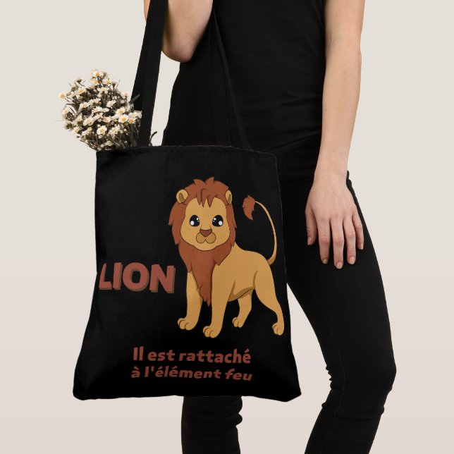 Lion Tote Bag (Close Up)