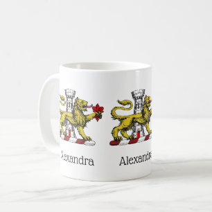Lion Tower Fleur de Lis Crest Emblem C Coffee Mug