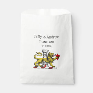 Lion Tower Fleur de Lis Crest Emblem C Favour Bag