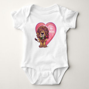 Lion Valentine's Day Baby Bodysuit
