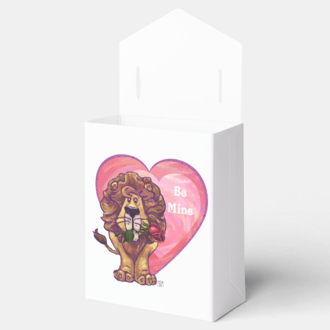Lion Valentine's Day Favour Box (Opened)