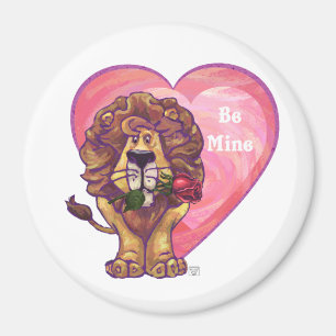 Lion Valentine's Day Magnet
